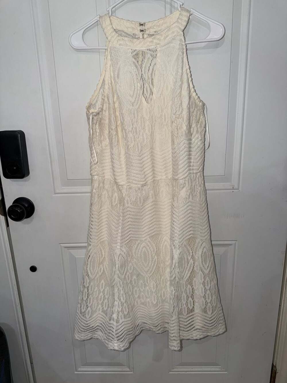 Club L White Lace Midi Dress